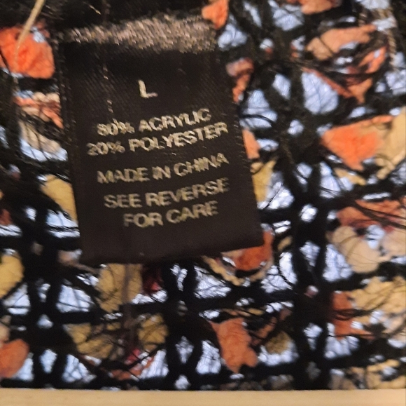 BKE Black and Cream Chunky Knit Cardigan - Picture 3 of 14